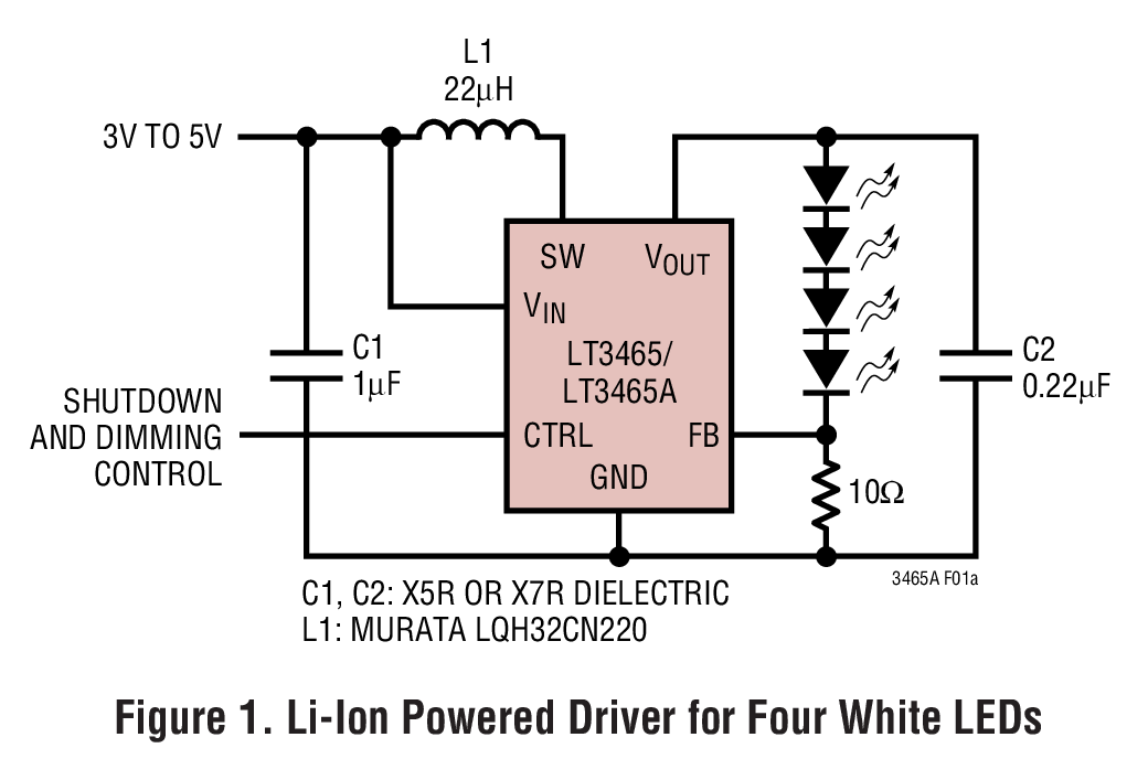 LT3465典型应用图例一